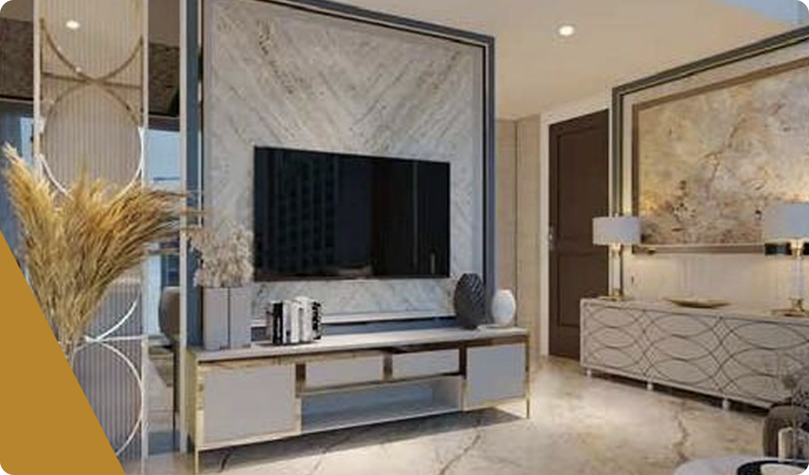 Luxurious living room interior